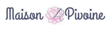 Logo de maison pivoine creatrice couture